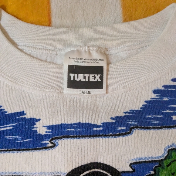 Vintage Tultex 1994 Looney Tunes Acme Mechanic Graphic Sweatshirt Unisex LG - Picture 4 of 8